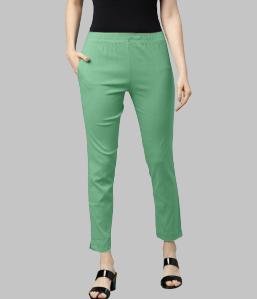 Picture of Mint Green Waist Flared Cigar Pant with Pocket